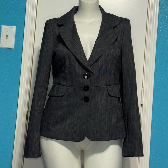 Classiques Entier Black with Brown hues Blazer Tailored Professional Jacket 14 - Picture 1 of 16